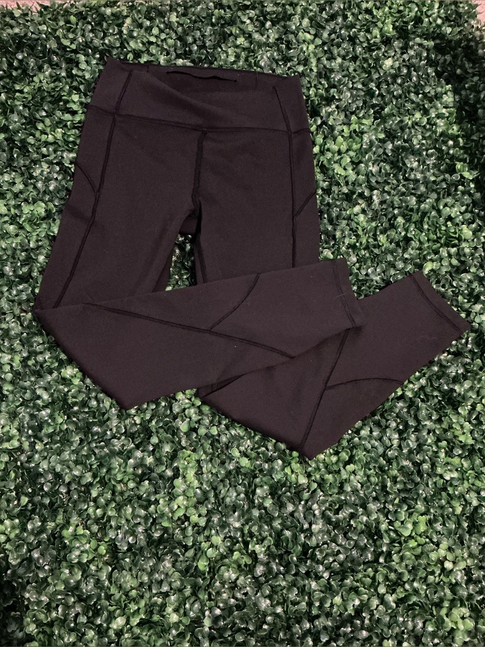 Lululemon Black Seam-Detail Active Leggings